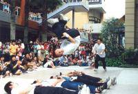 Jump over the men